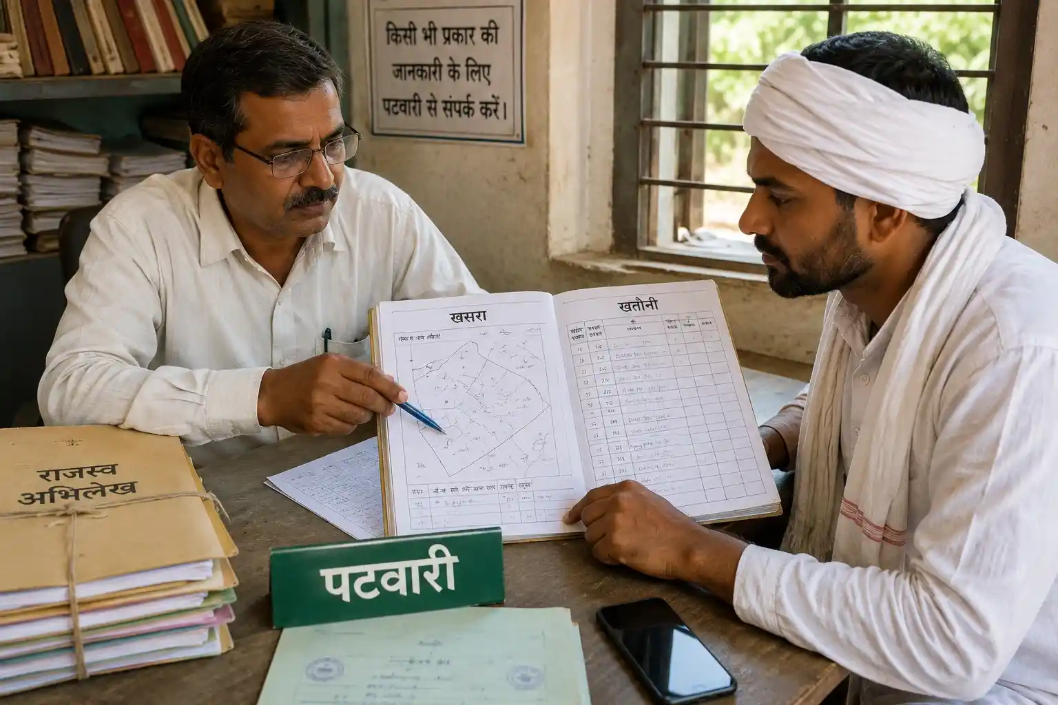 Kisan apne land record aur Aadhaar card check karte hue PM Kisan Maandhan eligibility ke liye