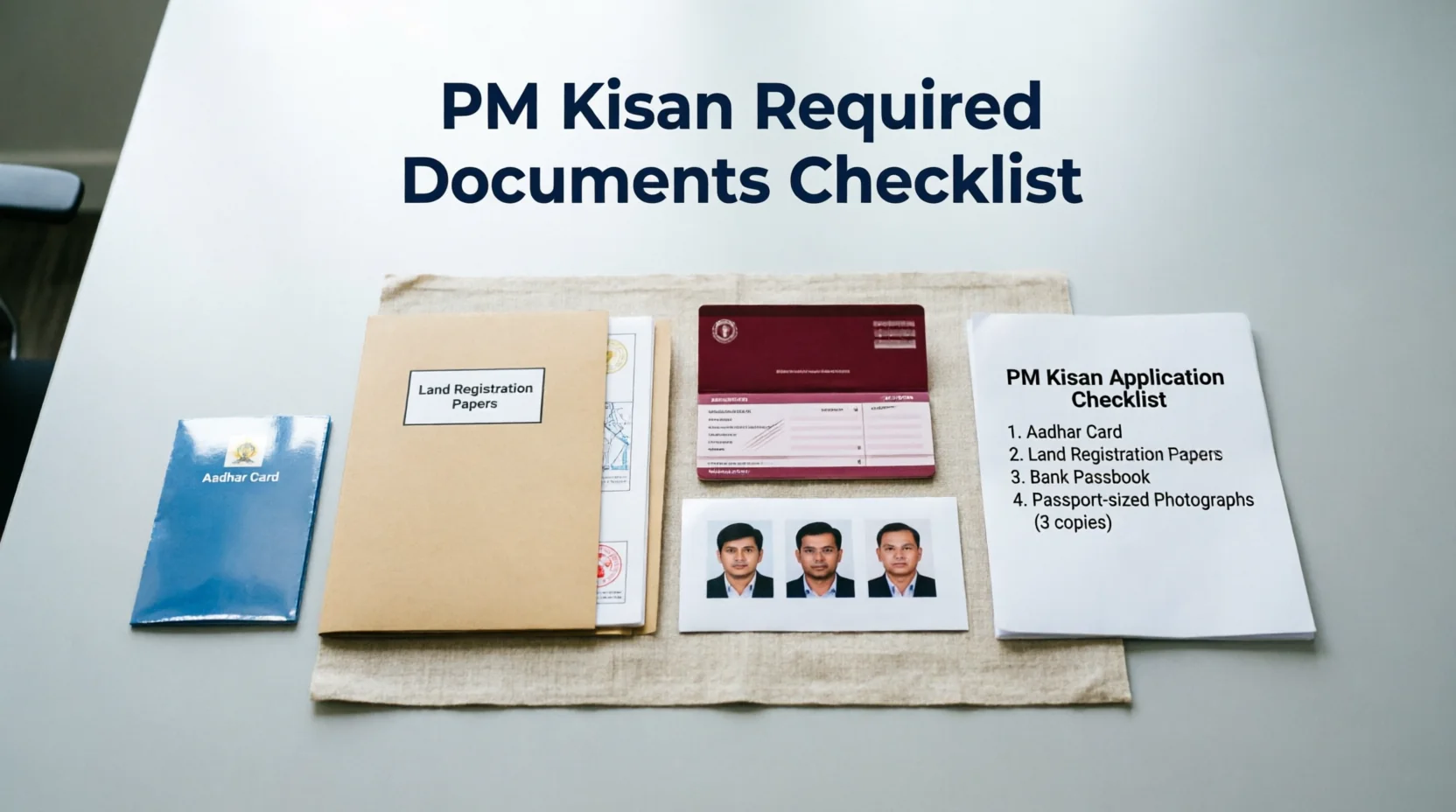 PM Kisan documents checklist — registration ke liye zaroori documents