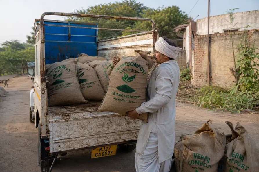 Vermi Compost Being Delivered to Local Farmers and Nurseries