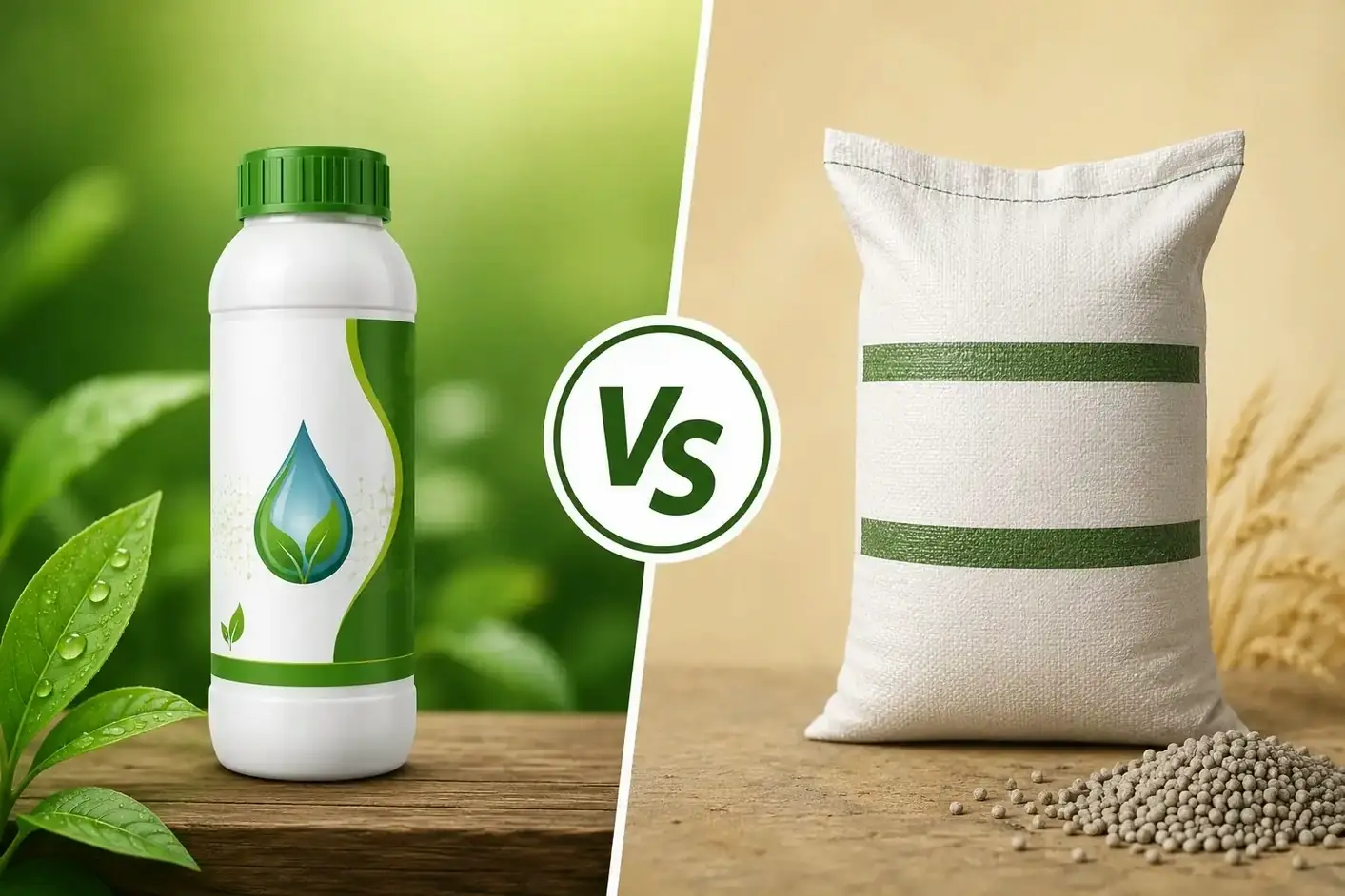 Nano DAP vs traditional DAP comparison — liquid foliar spray vs granular soil application