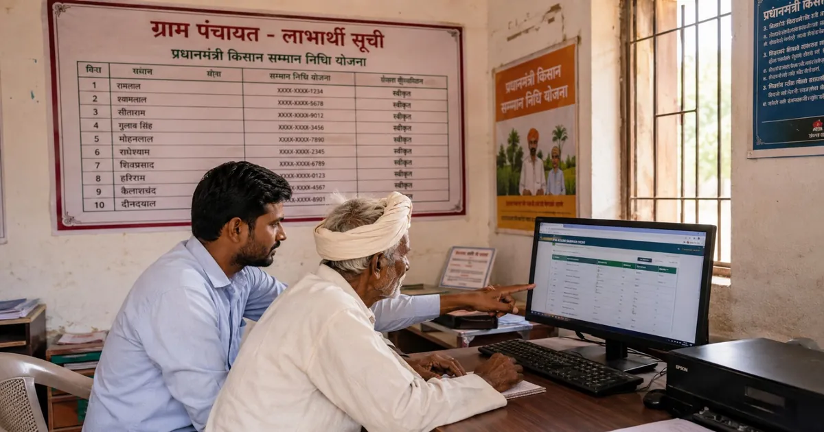 PM Kisan approved recipients roster 2026 — village wise list check, PDF download guide