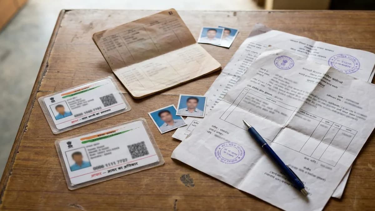 आवेदन के लिए जरूरी कागज — आधार, passbook, जमीन का record