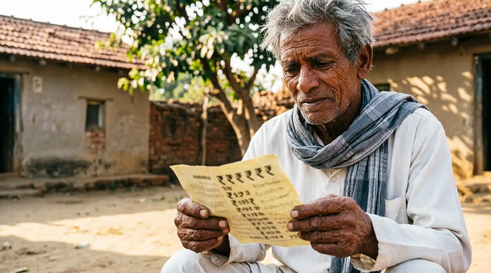 PM Kisan Maandhan Yojana contribution chart showing monthly payment by age