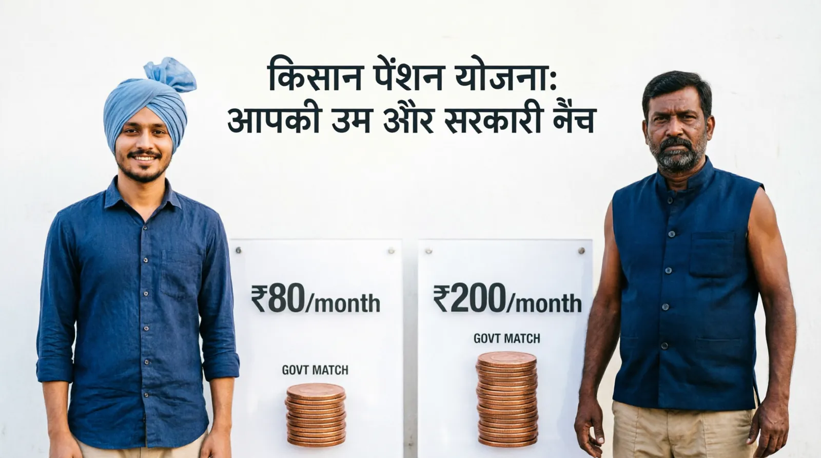 Long term pension calculation comparison chart