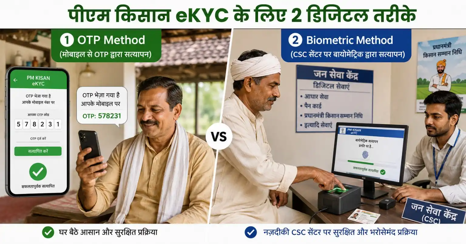 PM Kisan eKYC 2026: 2 Min Mein Karein