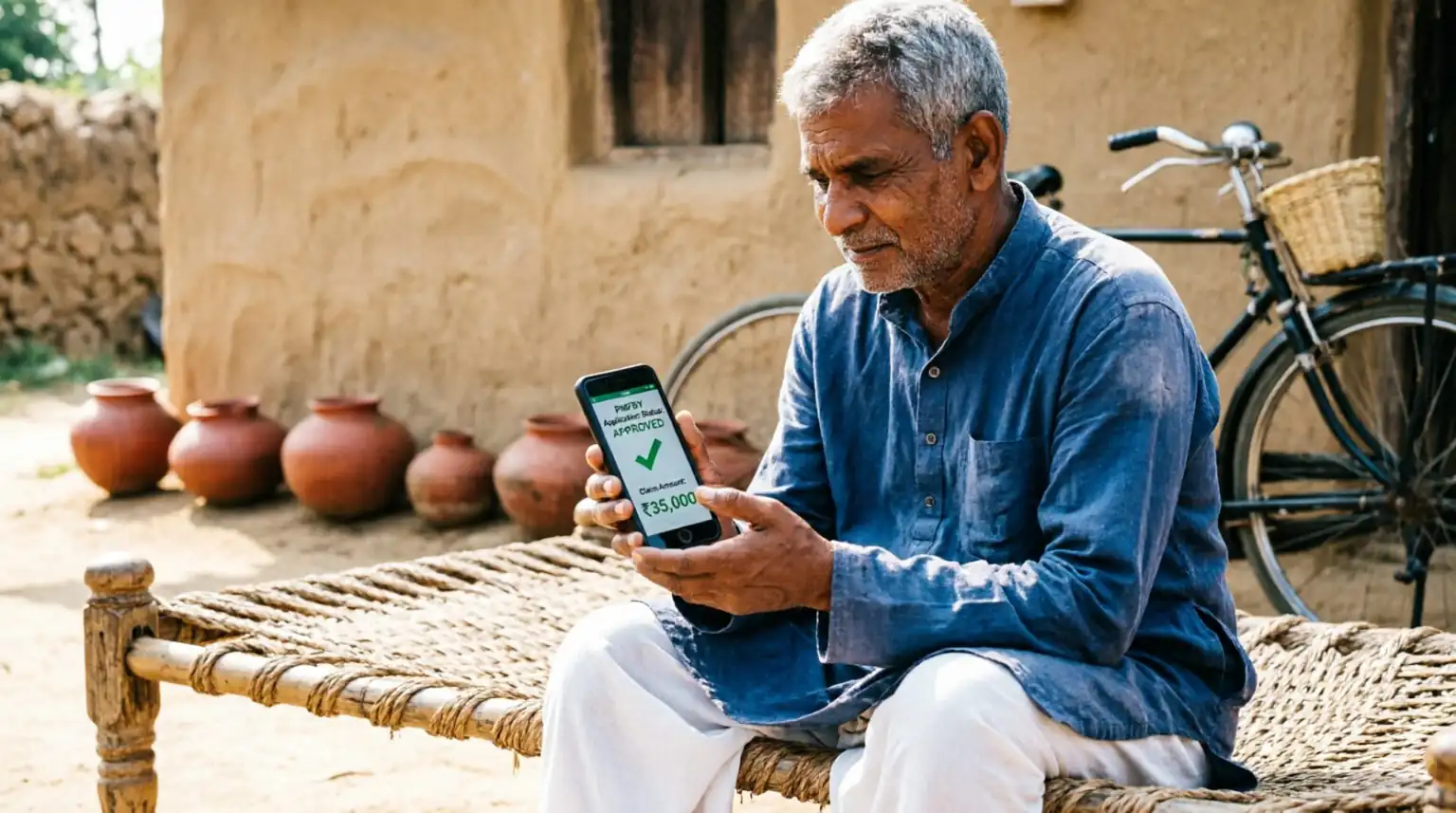 PMFBY application status check online — enrollment verification portal